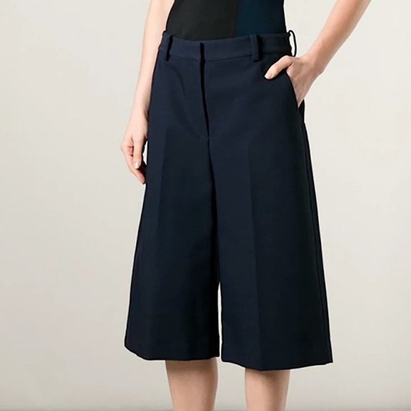 3.1 Phillip Lim Wool Culottes Navy Blue 8 - Picture 2 of 11